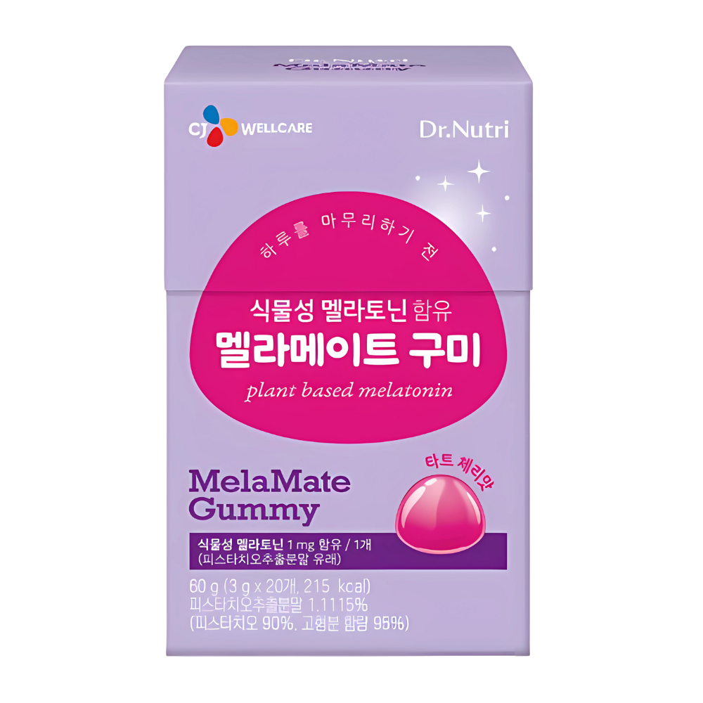 CJ Wellcare CJ Wellcare Dr.Nutri Melamate Gummies with Melatonin 60g (20 Gummies) - daily care - front bottle shot