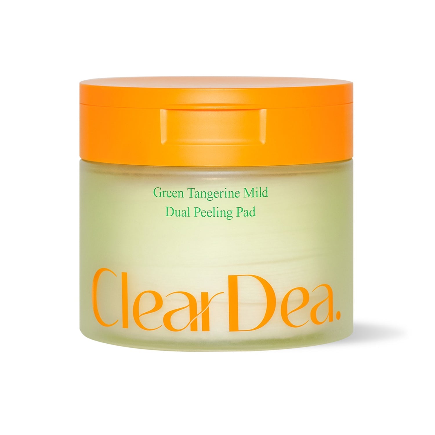 ClearDea. ClearDea. Green Tangerine Mild Dual Peeling Pad 50 sheets - exfoliating - front bottle shot