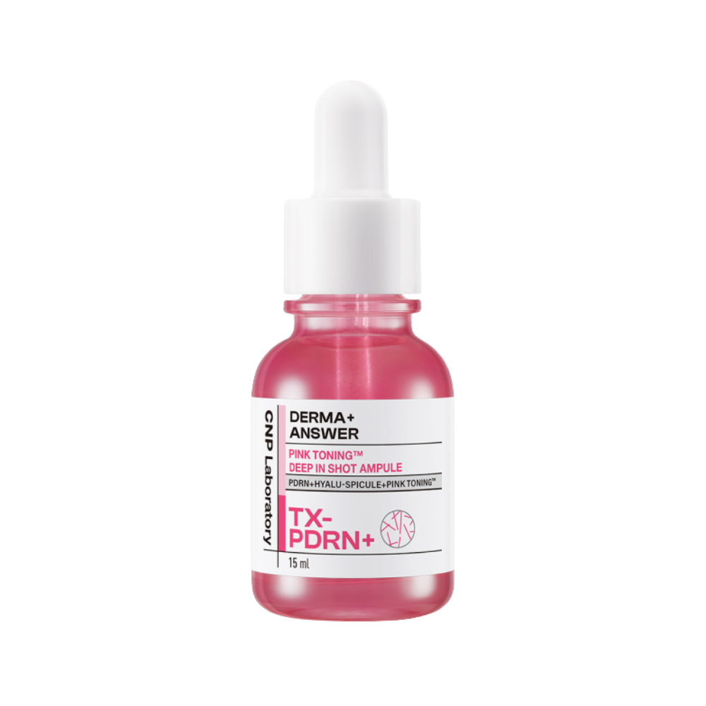 CNP Laboratory CNP Laboratory Derma+Answer Pink Toning Deep In Shot Ampoule 15ml - brightening - front bottle shot