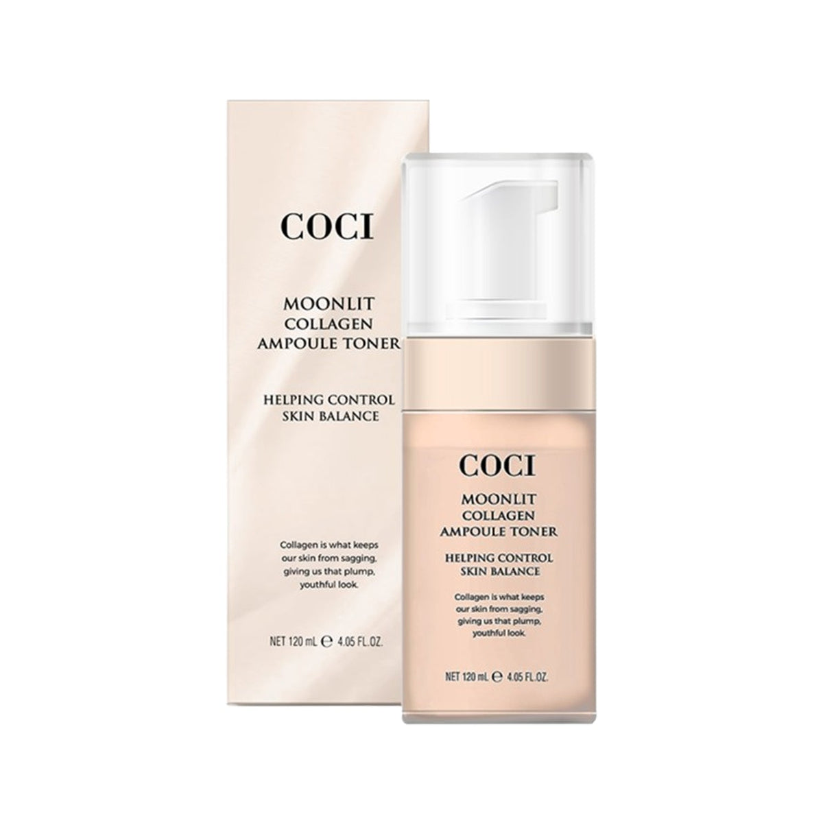 COCI COCI Moonlit Collagen Ampoule Toner 120ml - hydrating - front bottle shot