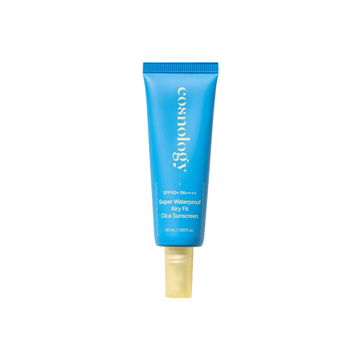 COSNOLOGY COSNOLOGY Super Waterproof Airy Fit Cica Sunscreen SPF50+ PA++++ 50ml - soothing - front bottle shot