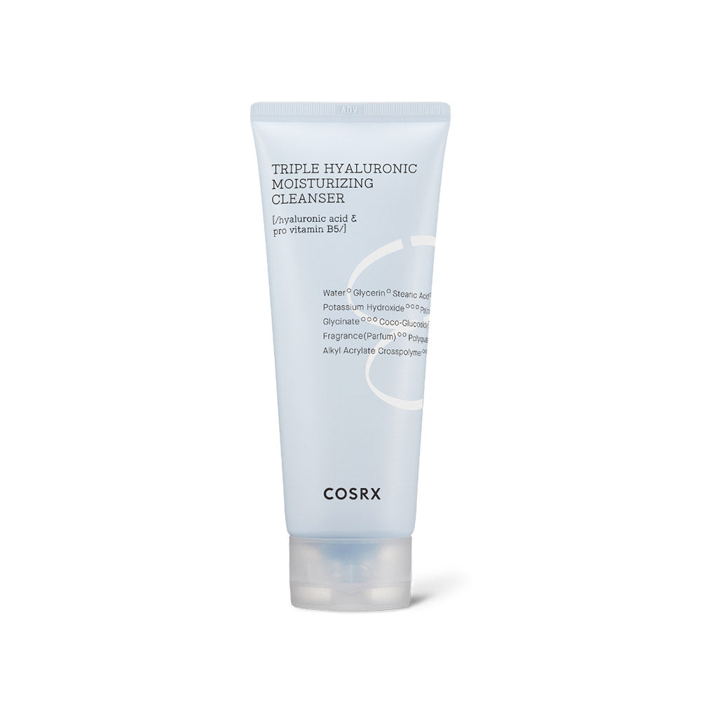 COSRX COSRX Hydrium Triple Hyaluronic Moisturizing Cleanser 150ml - hydrating - front bottle shot