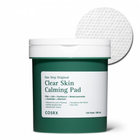 COSRX COSRX One Step Original Clear Skin Calming Pad 100ea - hydrating - front bottle shot