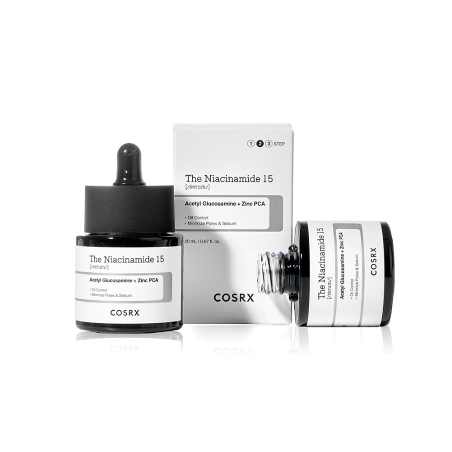COSRX COSRX Trouble Solution Skin Texture & Pore Care Set (The Niacinamide 15 Serum 20ml x 3) - daily care - front bottle
