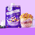 CRUNTIN CRUNTIN Crunch Ball Protein Shake Blueberry Yogur-Pop (1 Box 50g / 5 Pouches) - daily care - front bottle shot