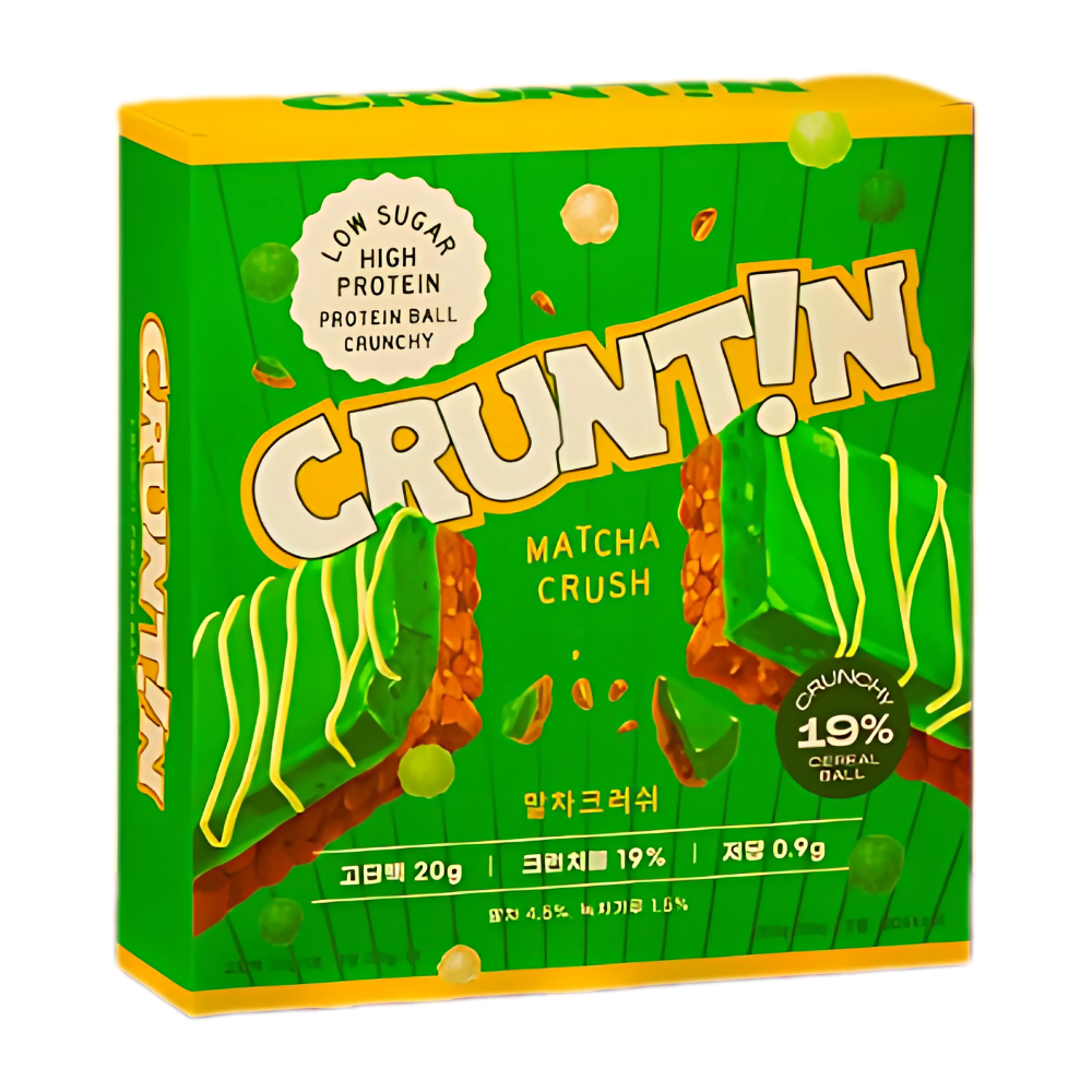 CRUNTIN CRUNTIN Crunch Ball Protein Shake – Matcha Flavor, 50g × 5 Packs - nourishing - front bottle shot