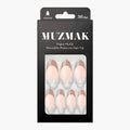 MUZMAK MUZMAK Nail Tips 36pcs #Cafe Latte(Almond) - anti-aging - front bottle shot