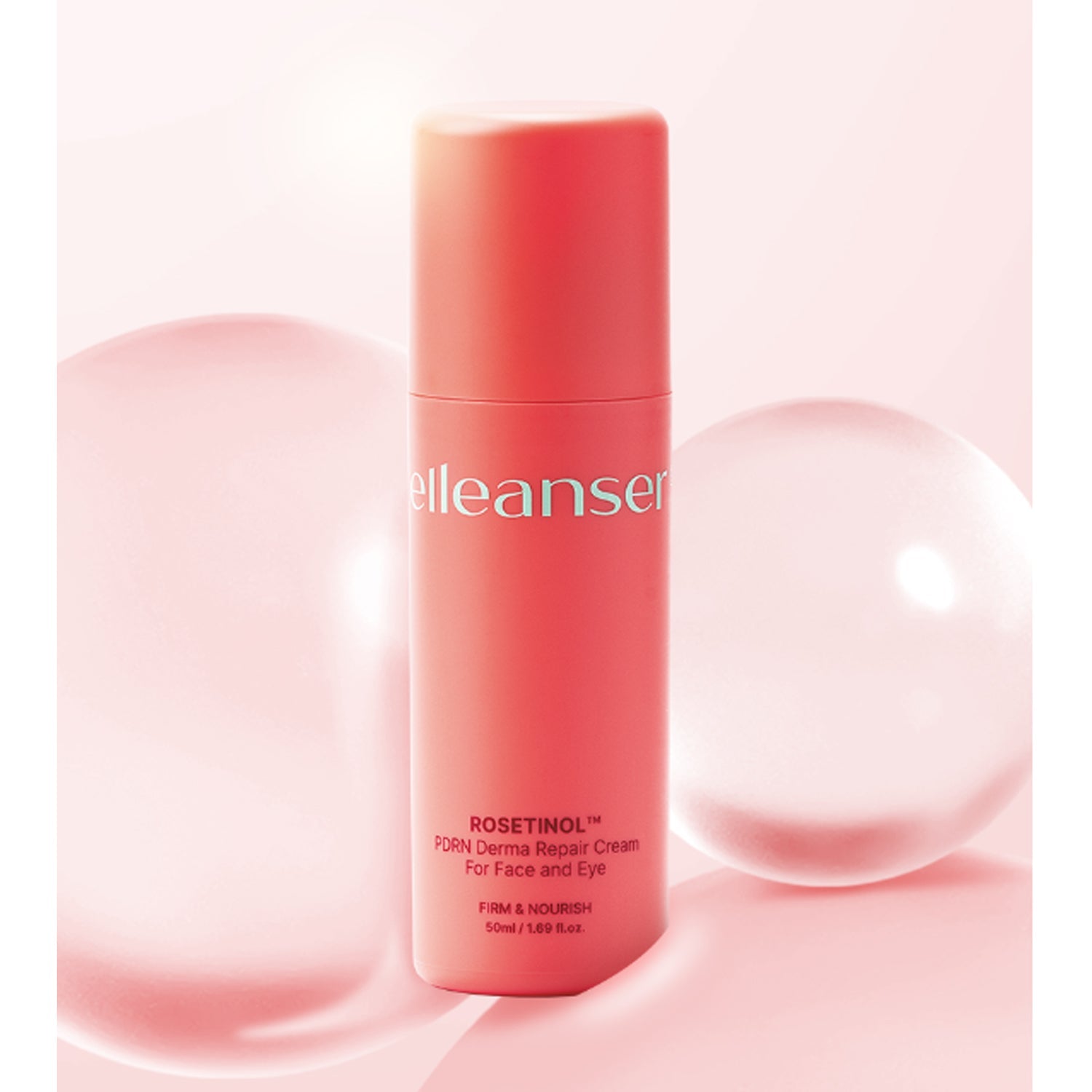 Celleanser Celleanser Rosetinol PDRN Derma Repair Cream For Face and Eye 50ml - hydrating - front bottle shot