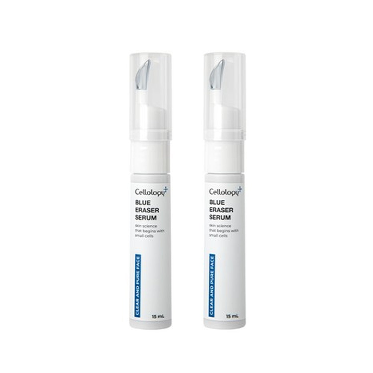 Cellology Cellology Blue Eraser Serum Refill 15ml × 2 - soothing - front bottle shot