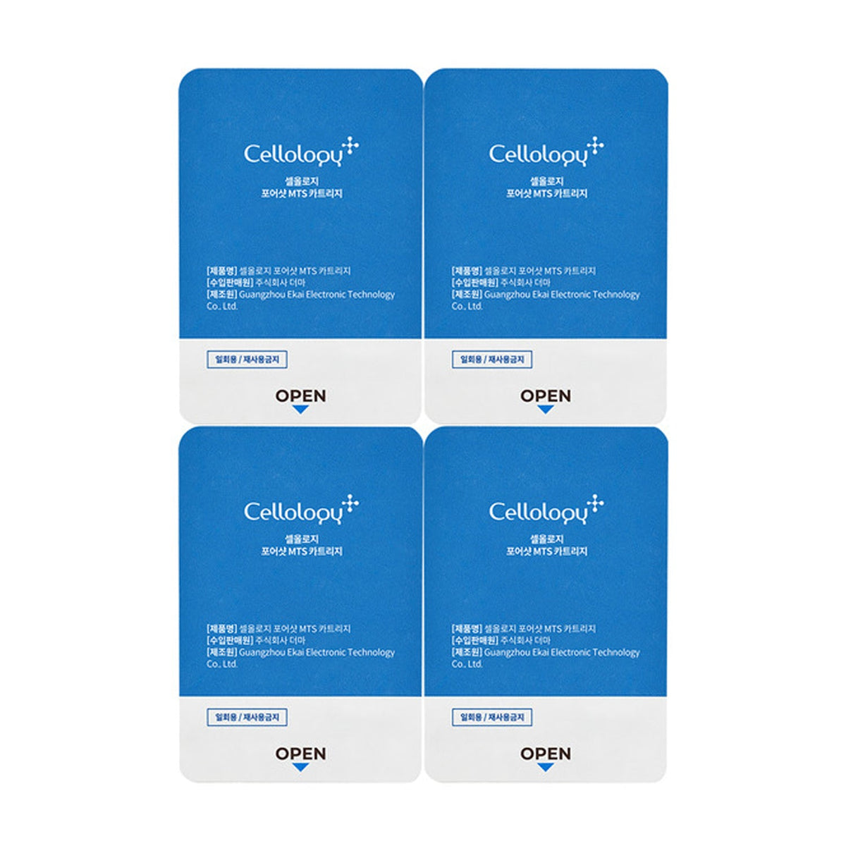 Cellology Cellology Pore Shot MTS Cartridge (4 Pieces) - pore care - front bottle shot