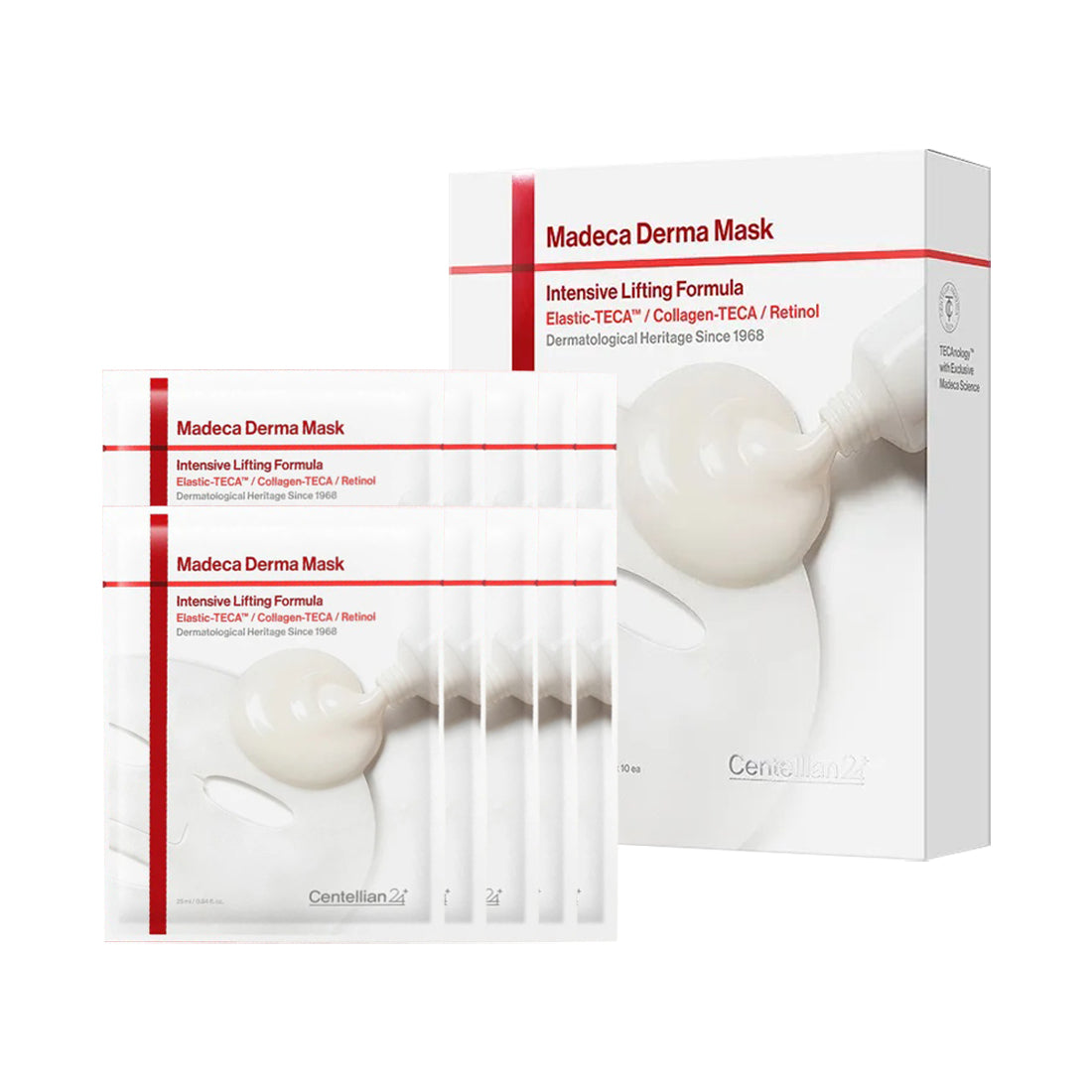 Centellian24 Centellian24 Madeca Derma Mask Intensive Lifting Formula 25ml 1 Box 10 Sheets - hydrating - front bottle shot