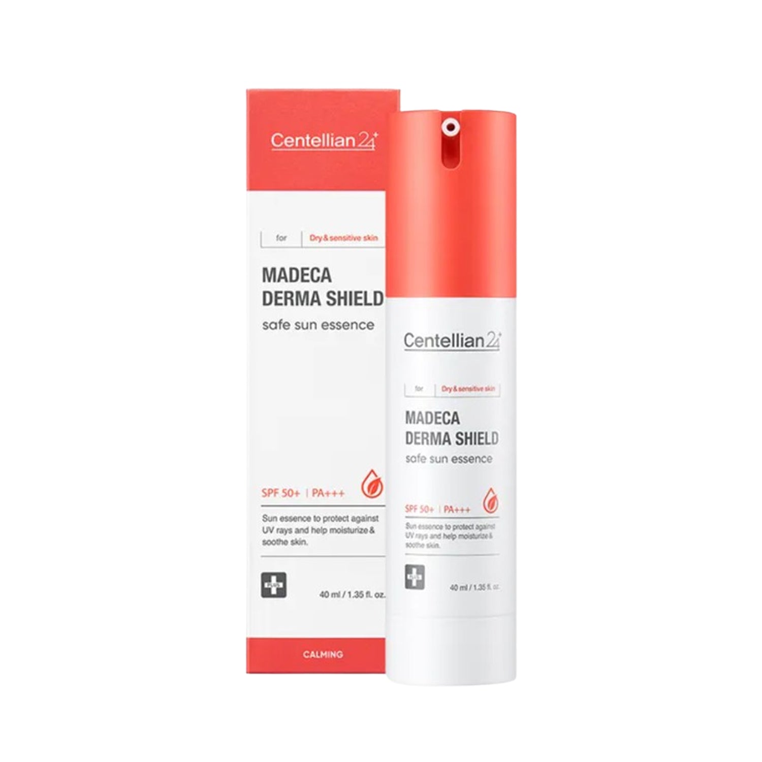 Centellian24 Centellian24 Madeca Derma Shield Safe Sun Essence 40ml - hydrating - front bottle shot