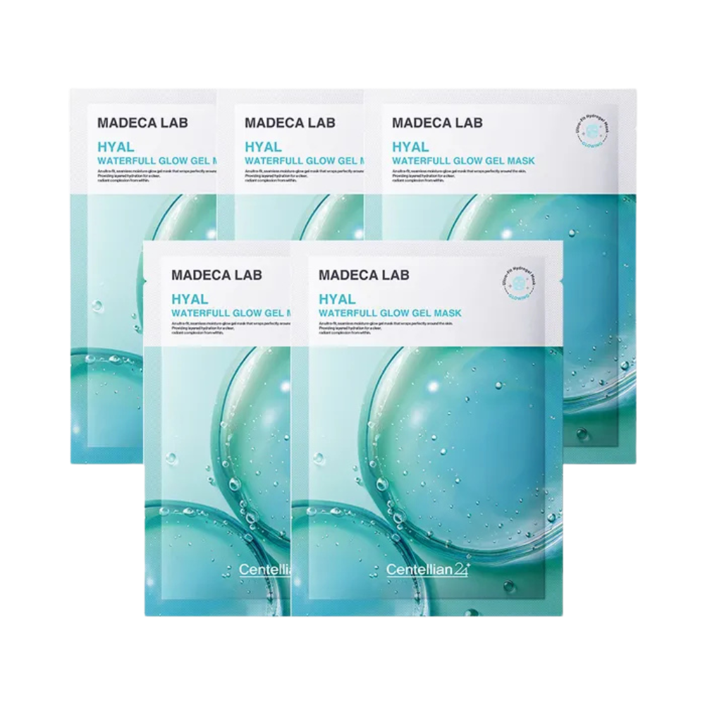 Centellian24 Centellian24 Madeca Lab Hyal Waterful Glow Gel Mask Pack (5 sheets) - hydrating - front bottle shot