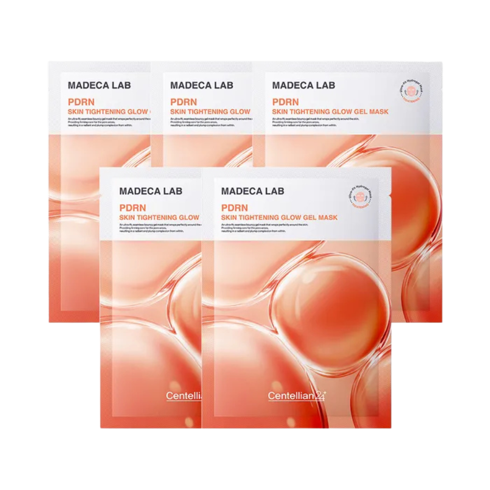 Centellian24 Centellian24 Madeca Lab PDRN Skin Tightening Glow Gel Mask Pack (5 sheets) - hydrating - front bottle shot