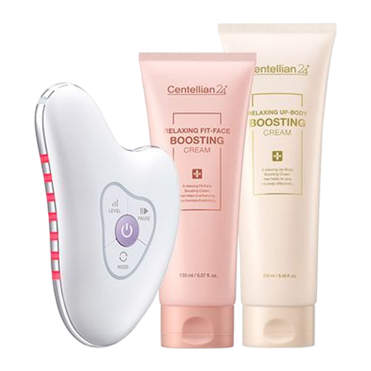 Centellian24 Centellian24 Madeca Prime Ritual White Pearl High-Frequency Galvanic Gua Sha Massager + Face Cream 150ml + Body