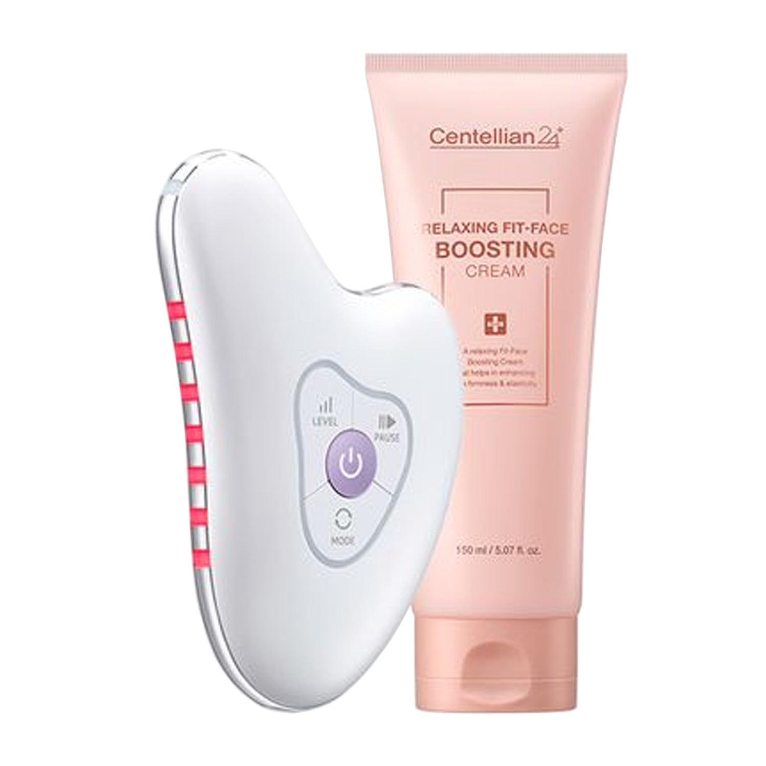 Centellian24 Centellian24 Madeca Prime Ritual White Pearl High-Frequency Galvanic Gua Sha Massager + Relaxing Fit-Face