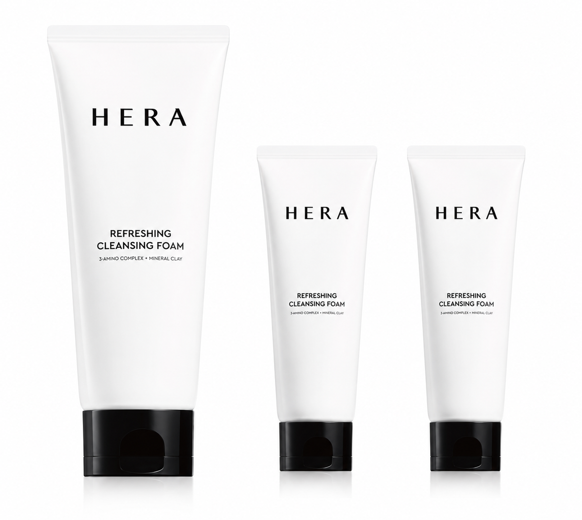 HERA HERA Refreshing Cleansing Foam 160g + 50g x 2ea - daily care - front bottle shot