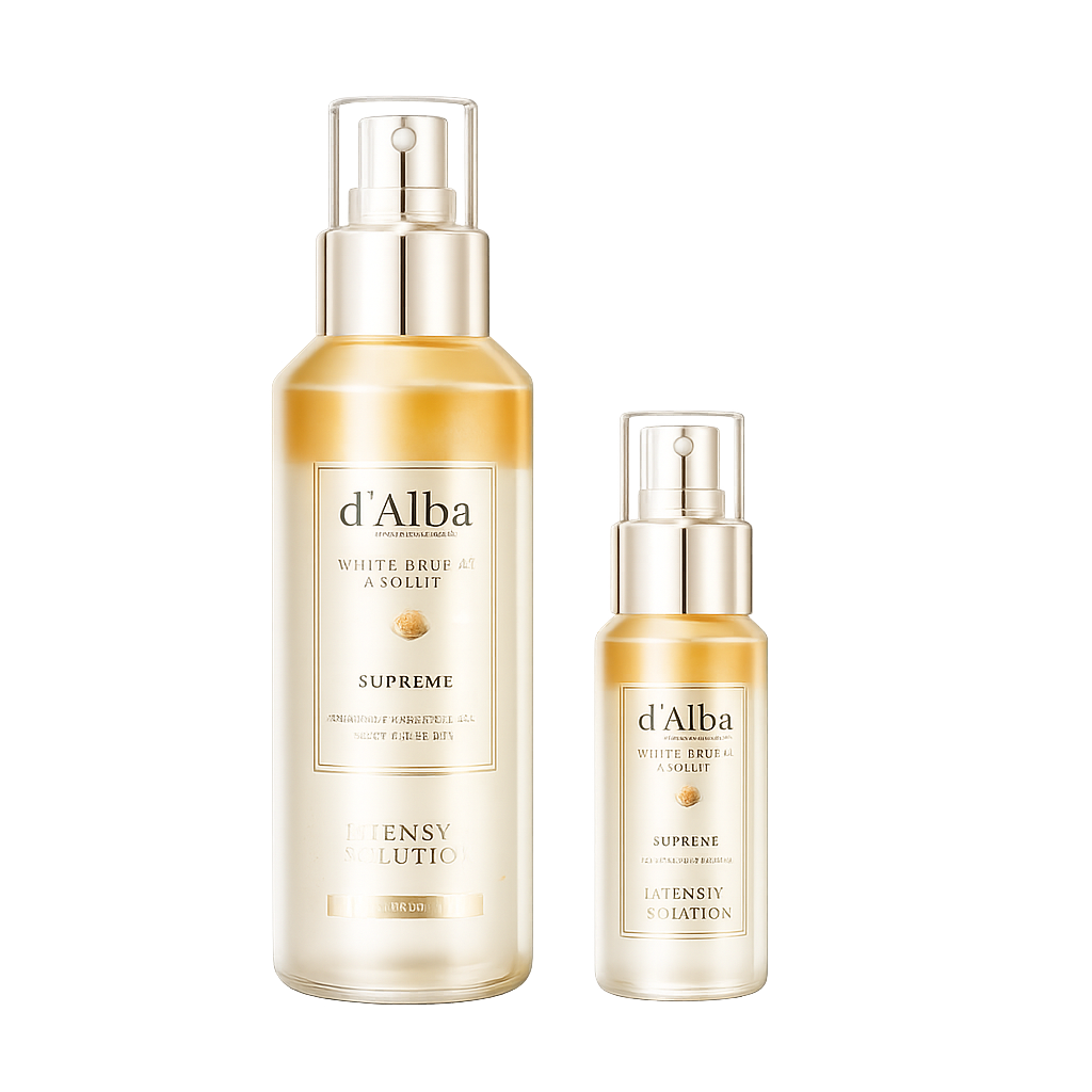 d'Alba d'Alba White Truffle Supreme Intensive Serum 150ml +50ml - hydrating - front bottle shot
