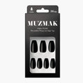 MUZMAK MUZMAK Nail Tips 36pcs #Chic Black (Coffin) - anti-aging - front bottle shot