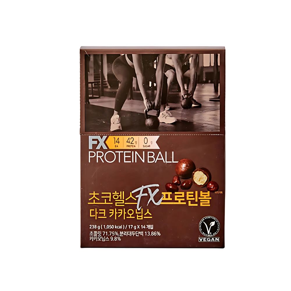 Choco Health Choco Health Protein Dark Cacao Nibs 17g*14 packs - nourishing - front bottle shot