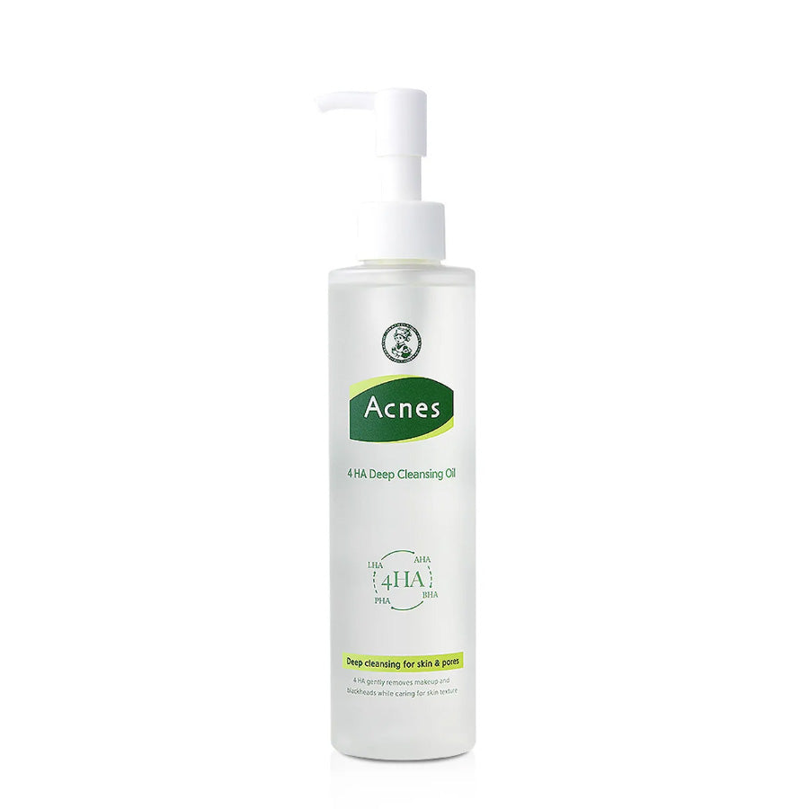 ACNES Acnes 4HA Deep Cleansing Oil 200ml - soothing - front bottle shot