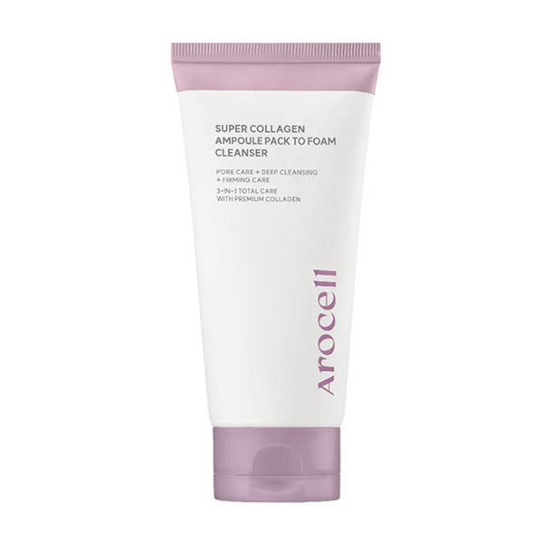 AROCELL AROCELL Super Collagen Pack to Foam Cleanser 120g - anti-aging - front bottle shot
