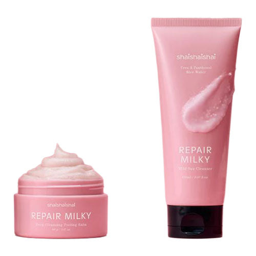 shaishaishai shaishaishai Repair Milky Sun Cleanser & Peeling Balm Special Set - pore care - front bottle shot