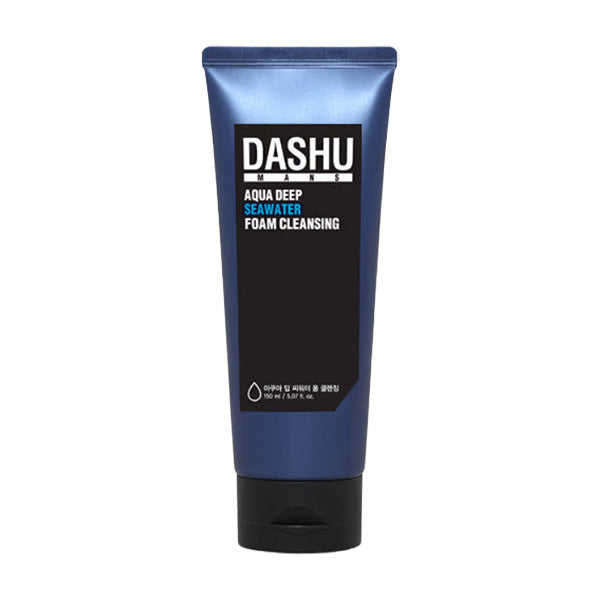 DASHU DASHU Men's Aqua Deep Sea Water Foam Cleansing 150ml - pore care - front bottle shot