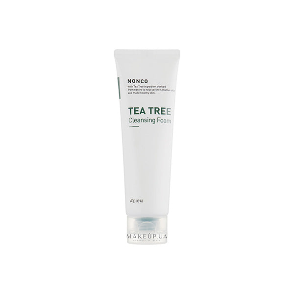 A'PIEU A'PIEU Nonco Tea Tree Cleansing Foam 130ml - pore care - front bottle shot