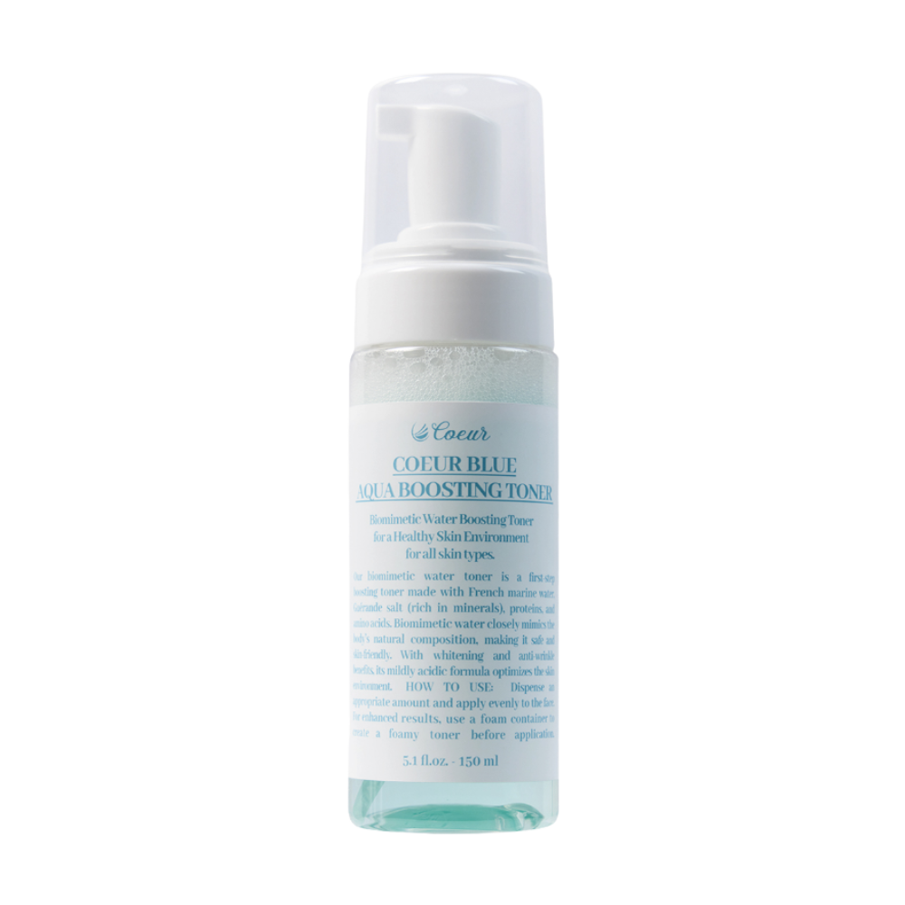 Coeur Coeur Blue Aqua Boosting Toner 150ml - hydrating - front bottle shot