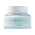 Coeur Coeur Blue Salt Sauna Scrub 100ml - hydrating - front bottle shot
