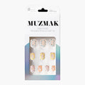 MUZMAK MUZMAK Nail Tips 36pcs #Cookie Ring(Short Square) - anti-aging - front bottle shot