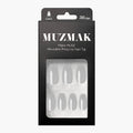 MUZMAK MUZMAK Nail Tips 36pcs #Cool Gray(Coffin) - anti-aging - front bottle shot