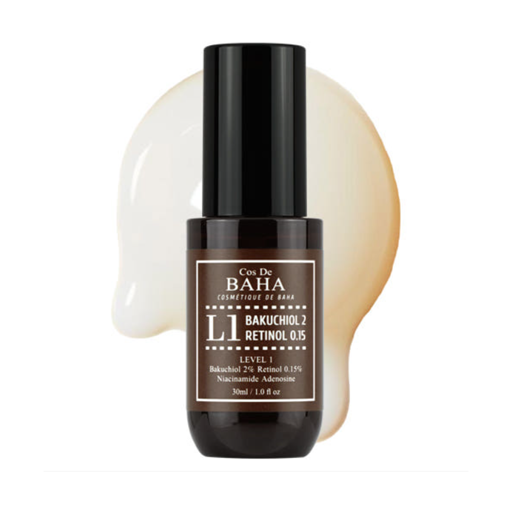 Cos De BAHA Cos De BAHA L1 Bakuchiol & Retinol Serum 30ml - soothing - front bottle shot