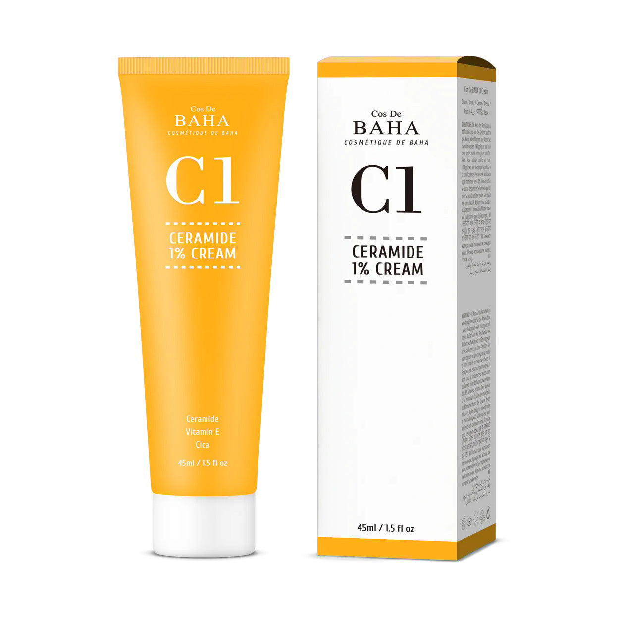 Cos De BAHA Cos de BAHA Ceramide Gel Cream 45ml - hydrating - front bottle shot