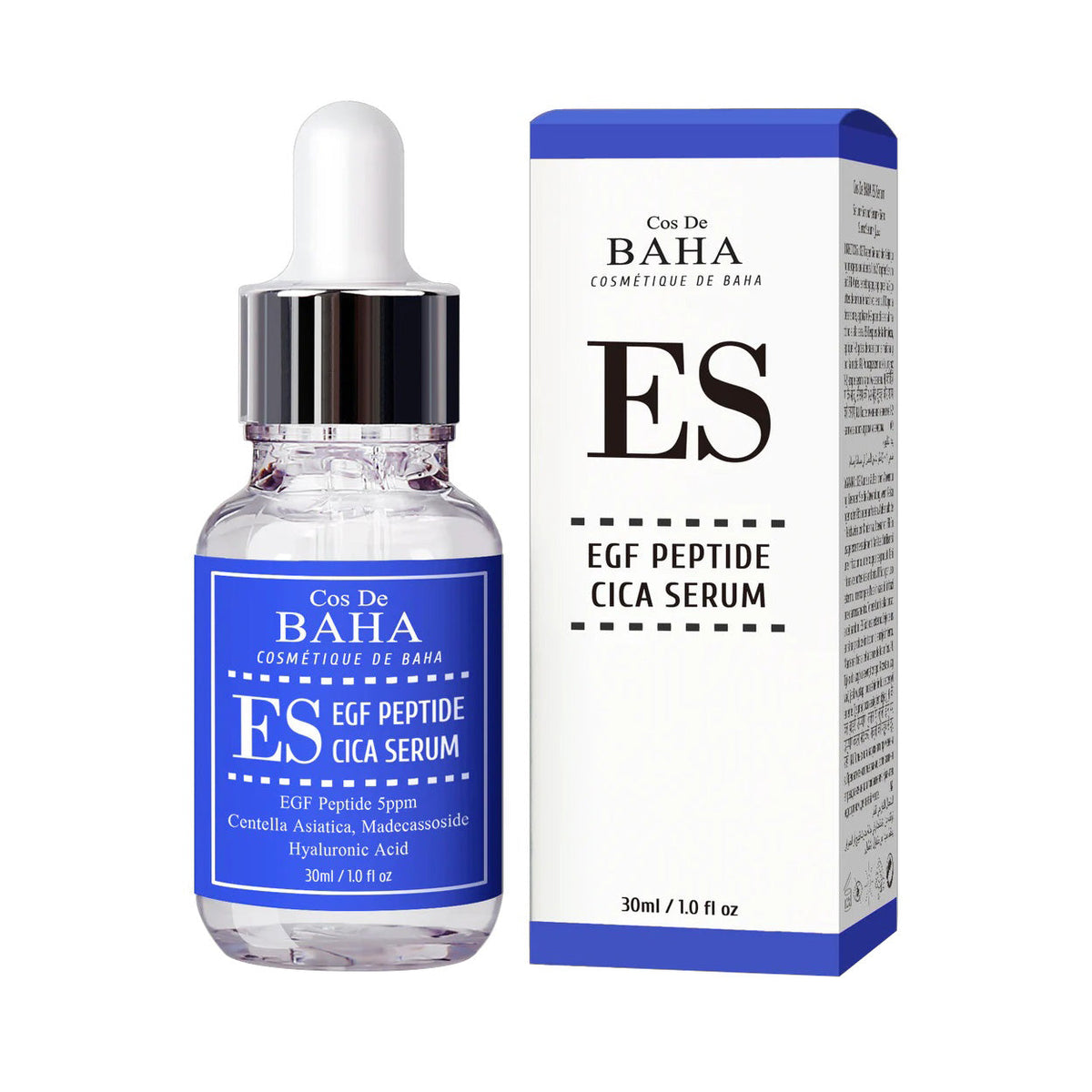 Cos De BAHA Cos de BAHA EGF Peptide Serum 30ml - hydrating - front bottle shot