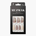 MUZMAK MUZMAK Nail Tips 36pcs #Cozy Sand(Almond) - anti-aging - front bottle shot
