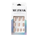 MUZMAK MUZMAK Nail Tips 36pcs #Cream Beige(Regular Square) - anti-aging - front bottle shot