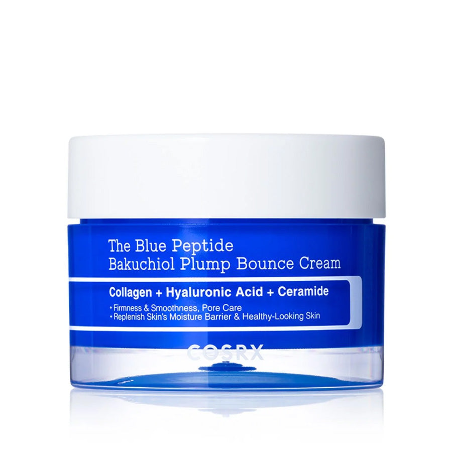 COSRX COSRX  The Blue Peptide Bakuchiol Plump Bounce Cream 50ml - hydrating - front bottle shot