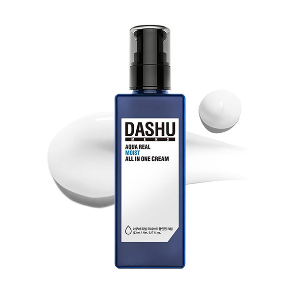 DASHU DASHU Men's Aqua Real Moist All-in-One Cream 153ml - hydrating - front bottle shot