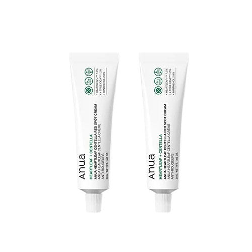 Anua Anua Houttuynia Cordata Centella Red Spot Trouble Soothing Ointment Cream 30ml, 2 Pieces - hydrating - front bottle shot