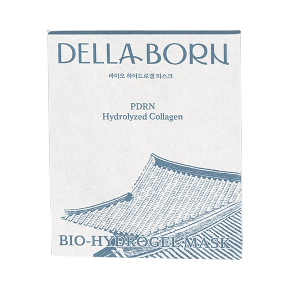 DELLA BORN DELLA BORN Bio Hydrogel Mask 1 Box (5 Sheets) - hydrating - front bottle shot