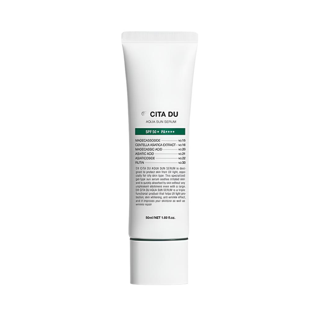 DEMAR3 DEMAR3 Cita DU Aqua Sun Serum 50ml - hydrating - front bottle shot