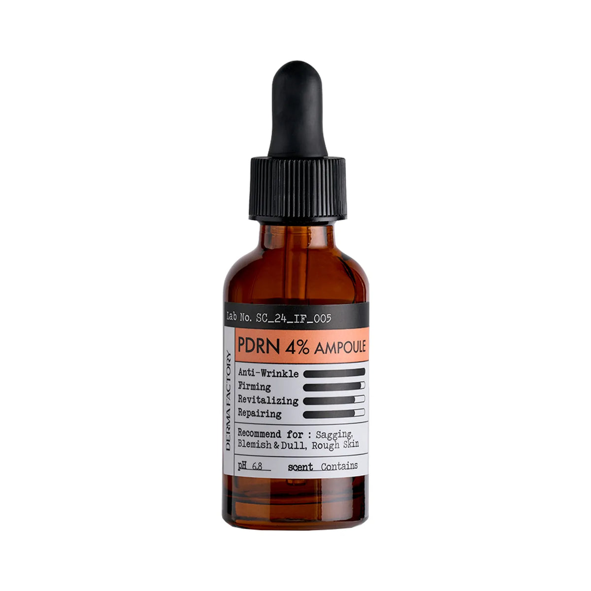 DERMA FACTORY DERMA FACTORY PDRN 4% Ampoule 30ml - anti-aging - front bottle shot