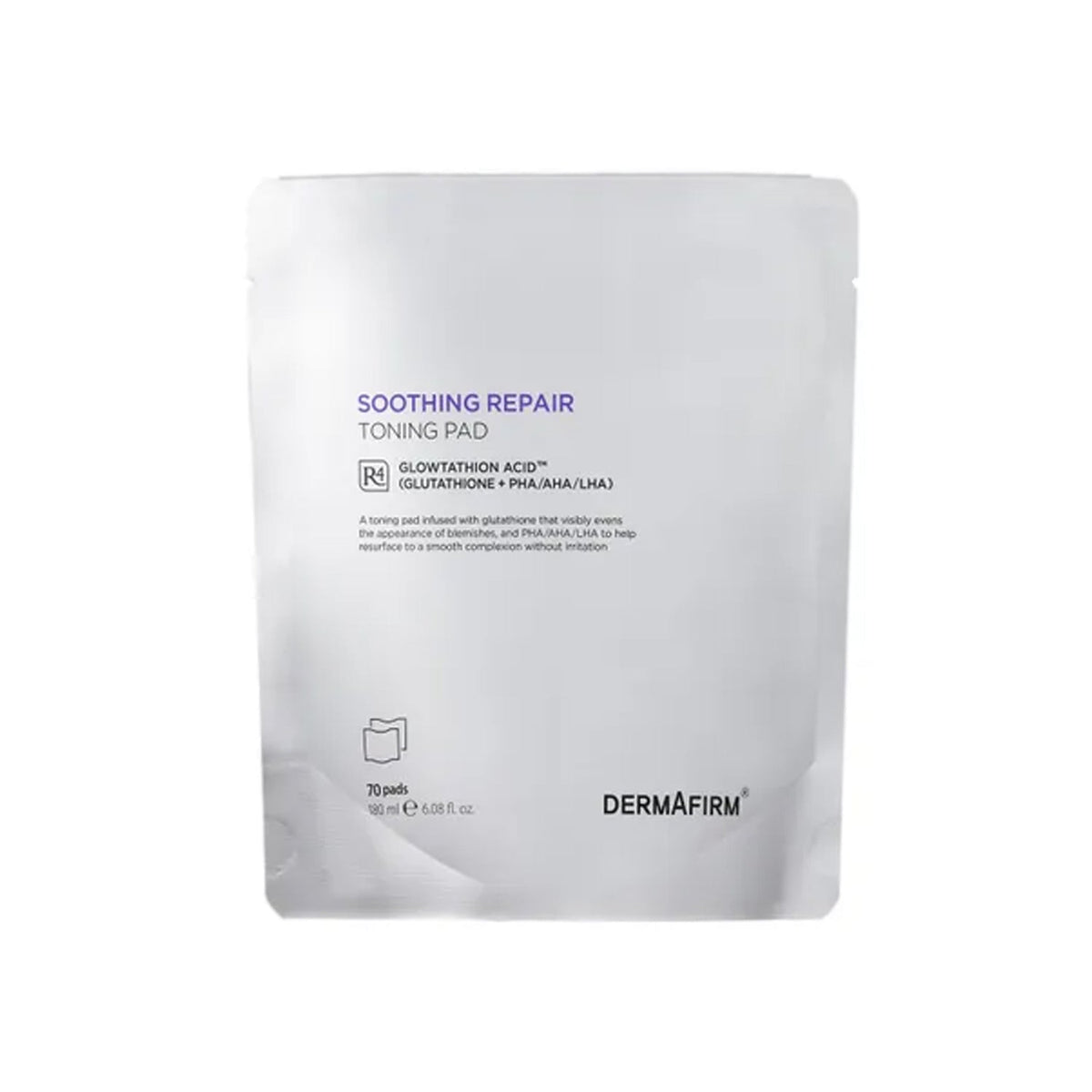 DERMAFIRM DERMAFIRM Soothing Repair Toning Pad R4 Refill Only 70ea - soothing - front bottle shot