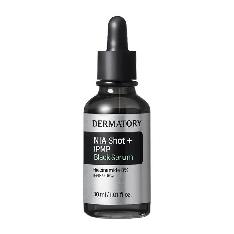 DERMATORY DERMATORY Nia Shot+ IPMP Trouble Black Serum 30ml - hydrating - front bottle shot