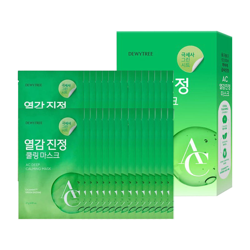 Dewytree DEWYTREE AC Deep Calming Mask Sheet 27g 30ea - hydrating - front bottle shot