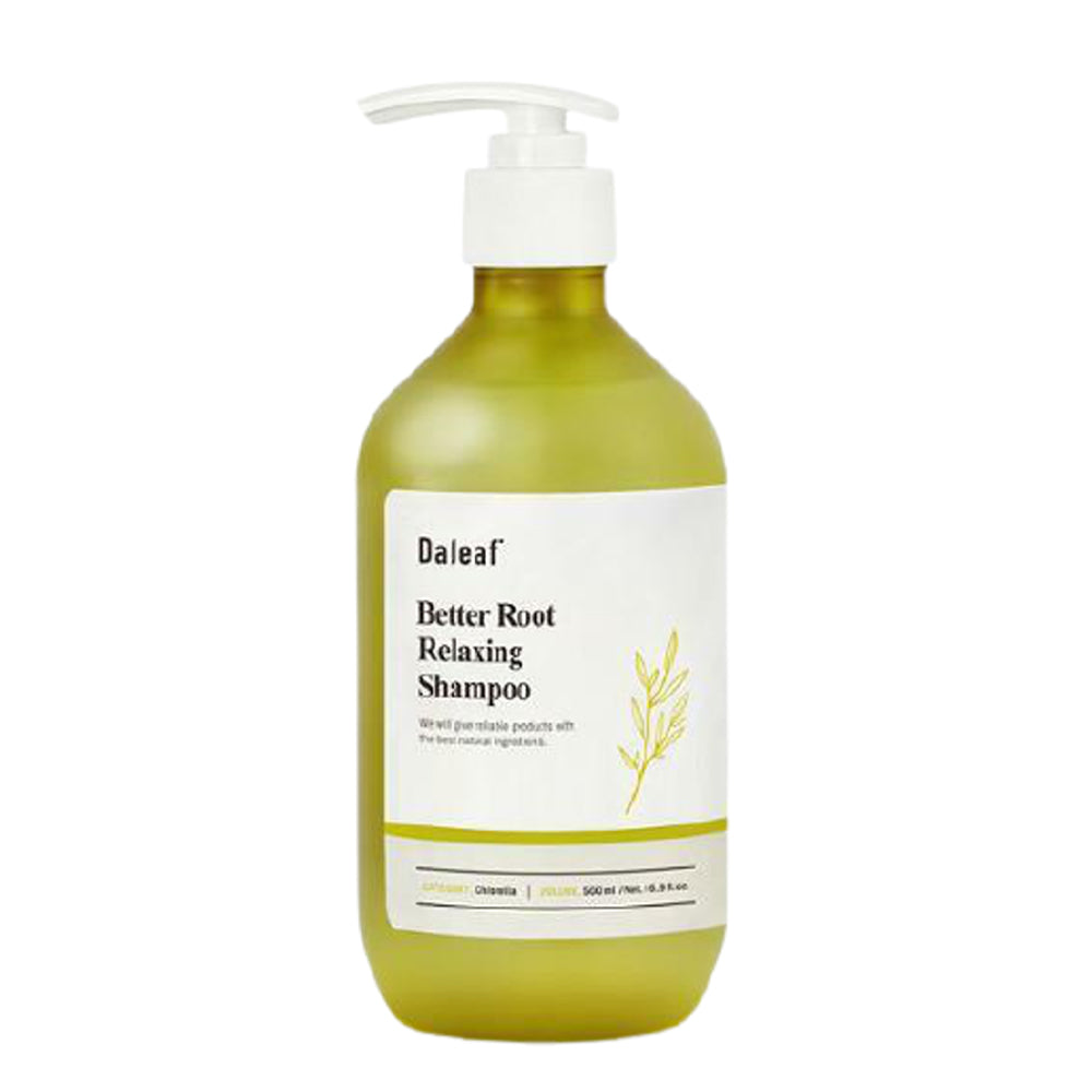 Daleaf Daleaf Chlorella Better Root Relaxing Shampoo 500ml - nourishing - front bottle shot
