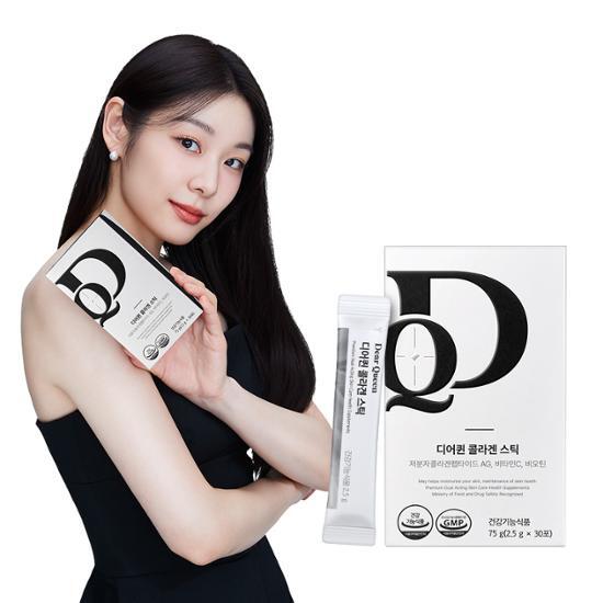 Dear Queen Dear Queen Collagen Stick 30ea (1 month) with Olympic Gold Medalist Yuna Kim - daily care - front bottle shot