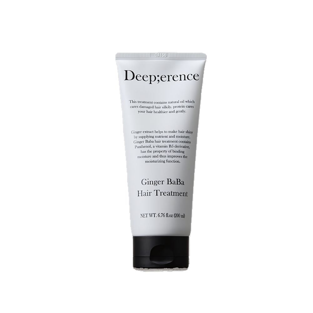 Deep;erence Deep;erence Ginger Baba Hair Treatment 200ml - hydrating - front bottle shot